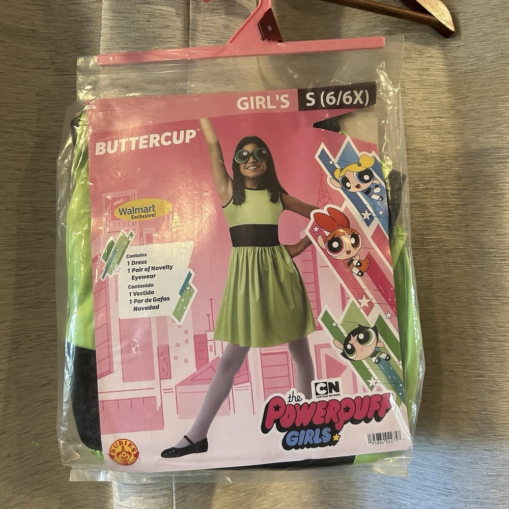 Rubies Cartoon Network Buttercup Girls Pink Blossom Costume Size‎ S 6/6X New